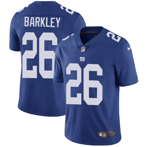 Nike Giants #26 Saquon Barkley Royal Blue Team Color Youth Stitched NFL Vapor Untouchable Limited Jersey